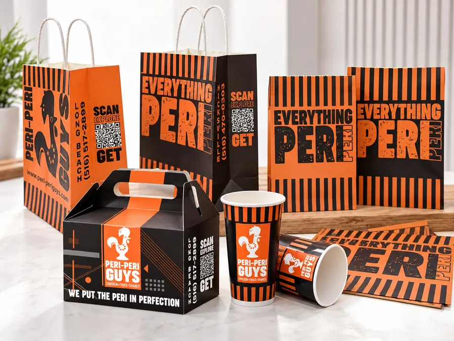 Mockups and sampling service visual showing packaging concepts arranged for review.